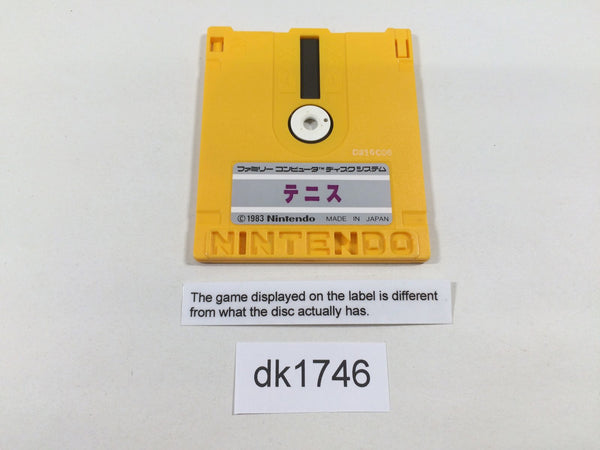 dk1746 Tennis Famicom Disk Japan