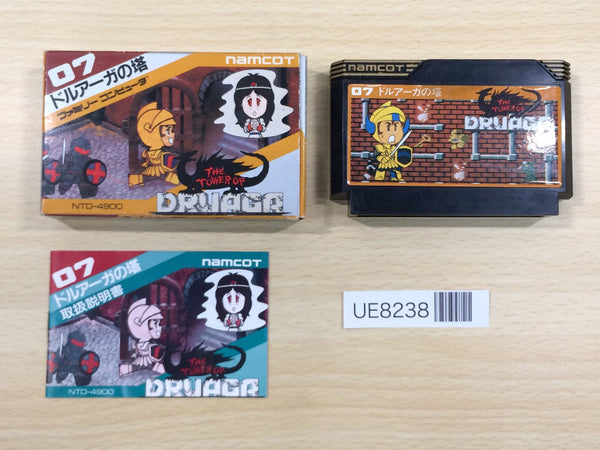 UE8238 The Tower of Druaga BOXED NES Famicom Japan