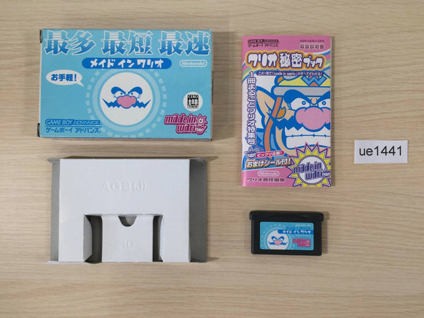ue1441 Made in Wario Mario BOXED GameBoy Advance Japan