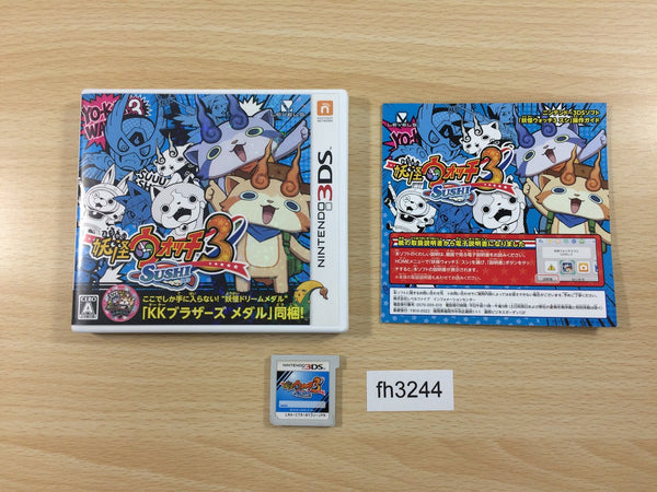 FH3244 Yo-kai Watch 3 Sushi BOXED Nintendo 3DS Japan