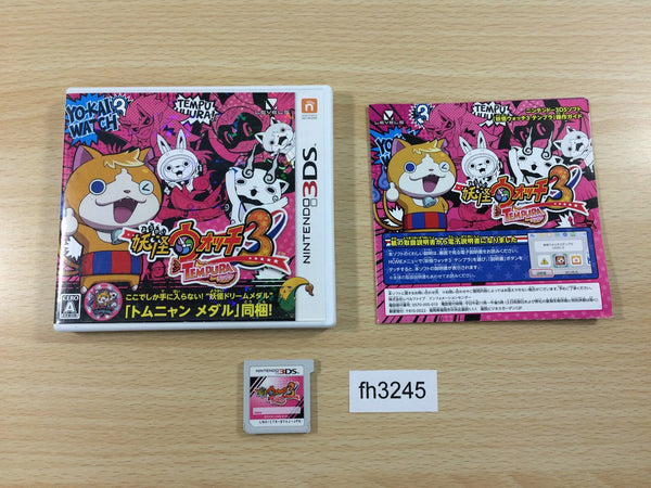 FH3245 Yo-kai Watch 3 Tempura BOXED Nintendo 3DS Japan