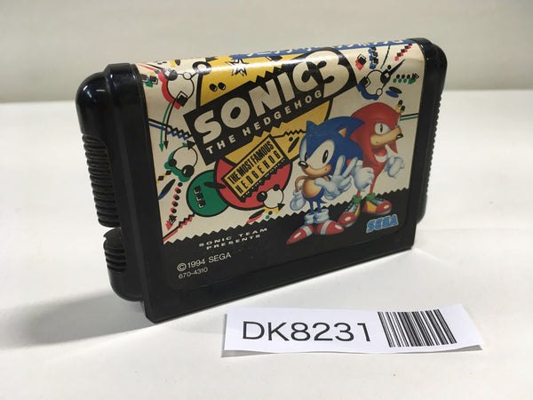DK8231 Sonic The Hedgehog 3 Mega Drive Genesis Japan