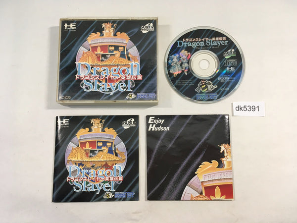 DK5391 Dragon Slayer Eiyuu Densetsu SUPER CD ROM 2 PC Engine Japan