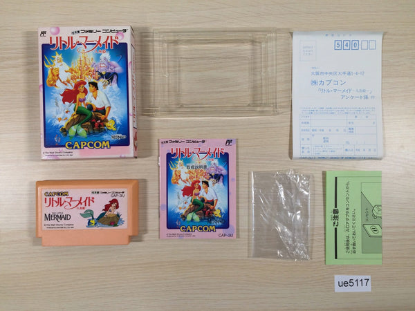 UE5117 Little Mermaid BOXED NES Famicom Japan