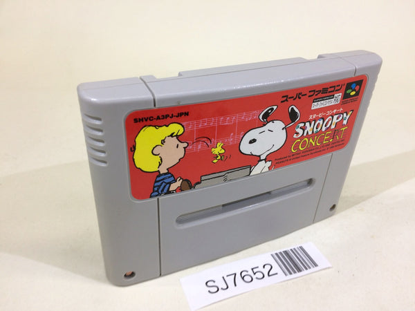 SJ7652 Snoopy Concert SNES Super Famicom Japan