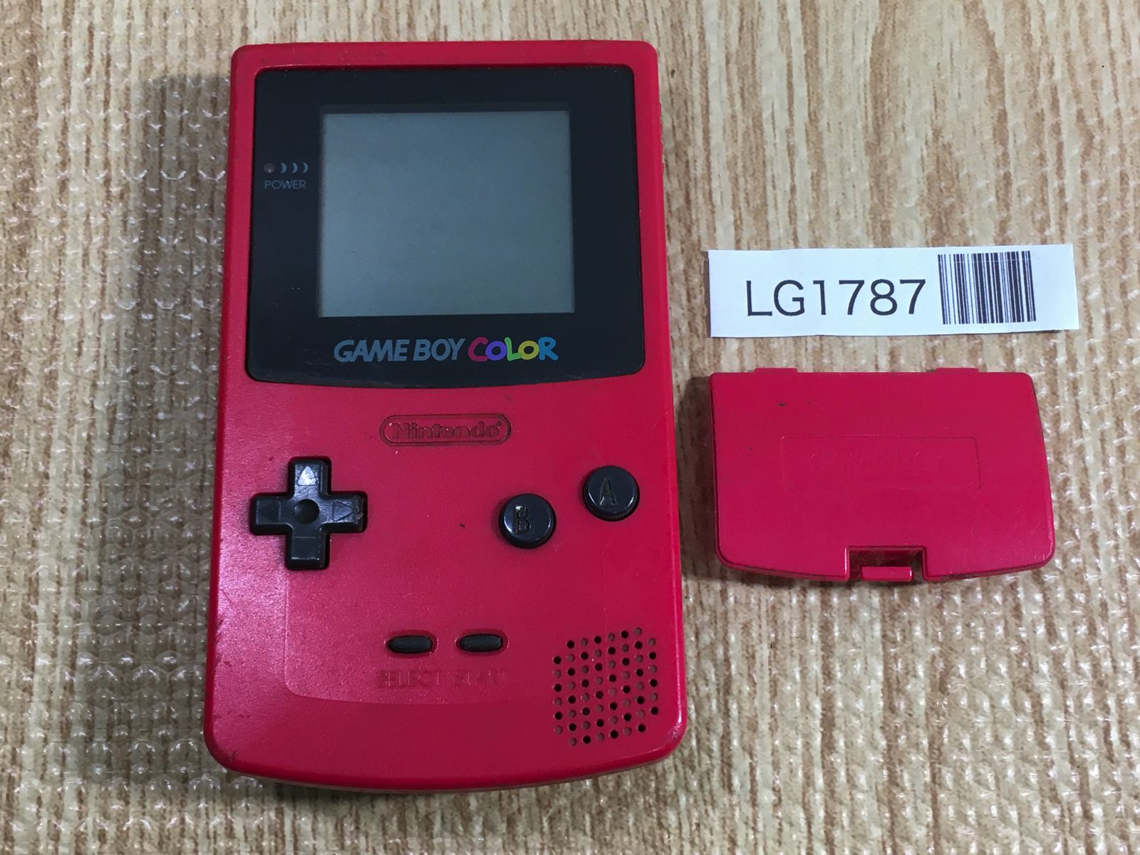 LG1787 Not Working GameBoy Color Red Game Boy Console Japan