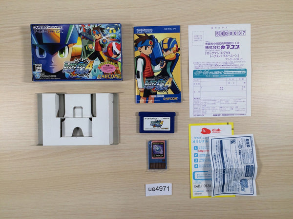 UE4971 Rockman Exe 4 Blue Moon Megaman BOXED GameBoy Advance Japan