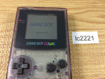 lc2221 Plz Read Item Condi GameBoy Color Clear Purple Game Boy Console Japan