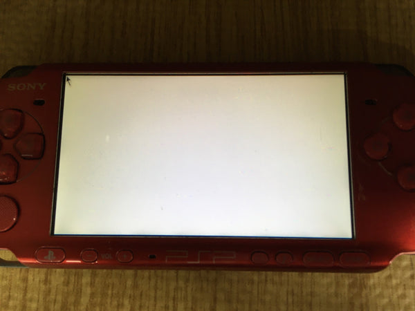 GD7010 Plz Read Item Condi PSP-3000 RADIANT RED SONY PSP