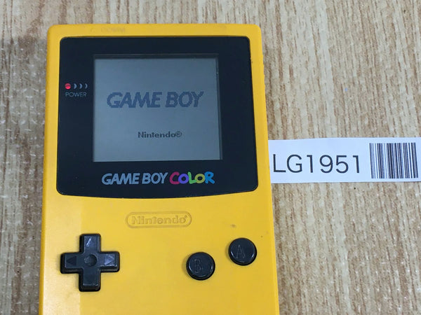 LG1951 Plz Read Item Condi GameBoy Color Yellow Game Boy Console Japan