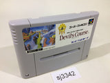 New 3D Golf Simulation Devil's Course SNES Super Famicom Japan - SJ3342