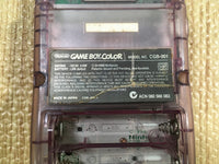 lf9649 Plz Read Item Condi GameBoy Color Clear Purple Game Boy Console Japan