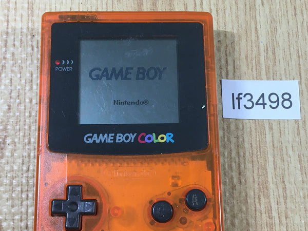lf3498 Plz Read Item Condi GameBoy Color Daiei Orange Black Console Japan