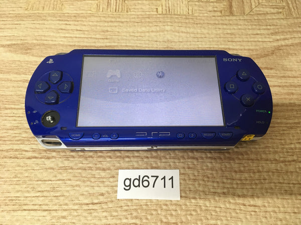 GD6711 Plz Read Item Condi PSP-1000 METALLIC BLUE SONY PSP Console Japan
