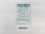 DK6421 System Card PC Engine Japan
