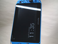 GD7195 Plz Read Item Condi PS Vita PCH-2000 AQUA BLUE SONY PSP Console Japan