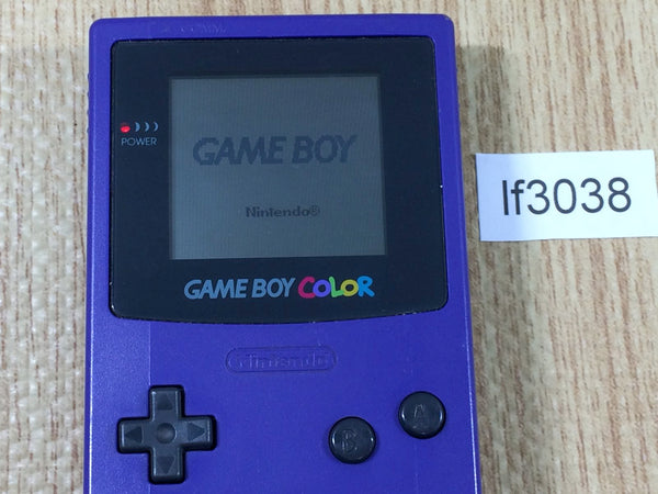 lf3038 Plz Read Item Condi GameBoy Color Purple Game Boy Console Japan