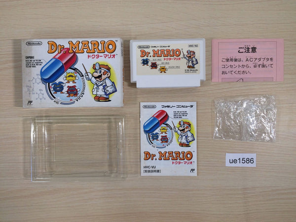 ue1586 Dr. Mario BOXED NES Famicom Japan