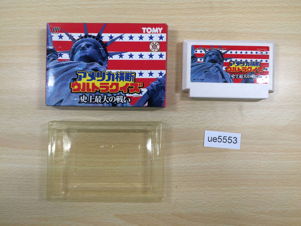 UE5553 Trans America Ultra Quiz Oudan BOXED NES Famicom Japan