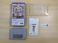 UE8546 Muscle Bomber Saturday Night Slam Masters BOXED SNES Super Famicom Japan