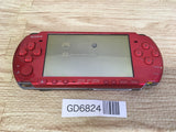 GD6824 With Defects - PSP-3000 RADIANT RED SONY PSP Console Japan