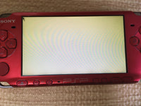 GD6824 With Defects - PSP-3000 RADIANT RED SONY PSP Console Japan