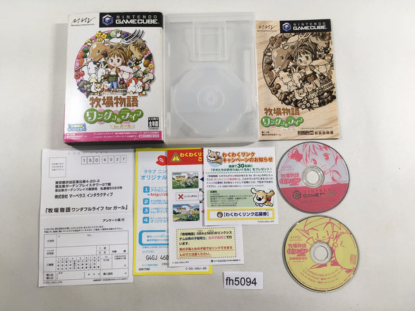 FH5094 Harvest Moon Wonderful Life For Girl BOXED GameCube Japan