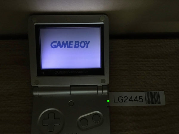 LG2445 No Battery GameBoy Advance SP Platinum Silver Game Boy Console Japan
