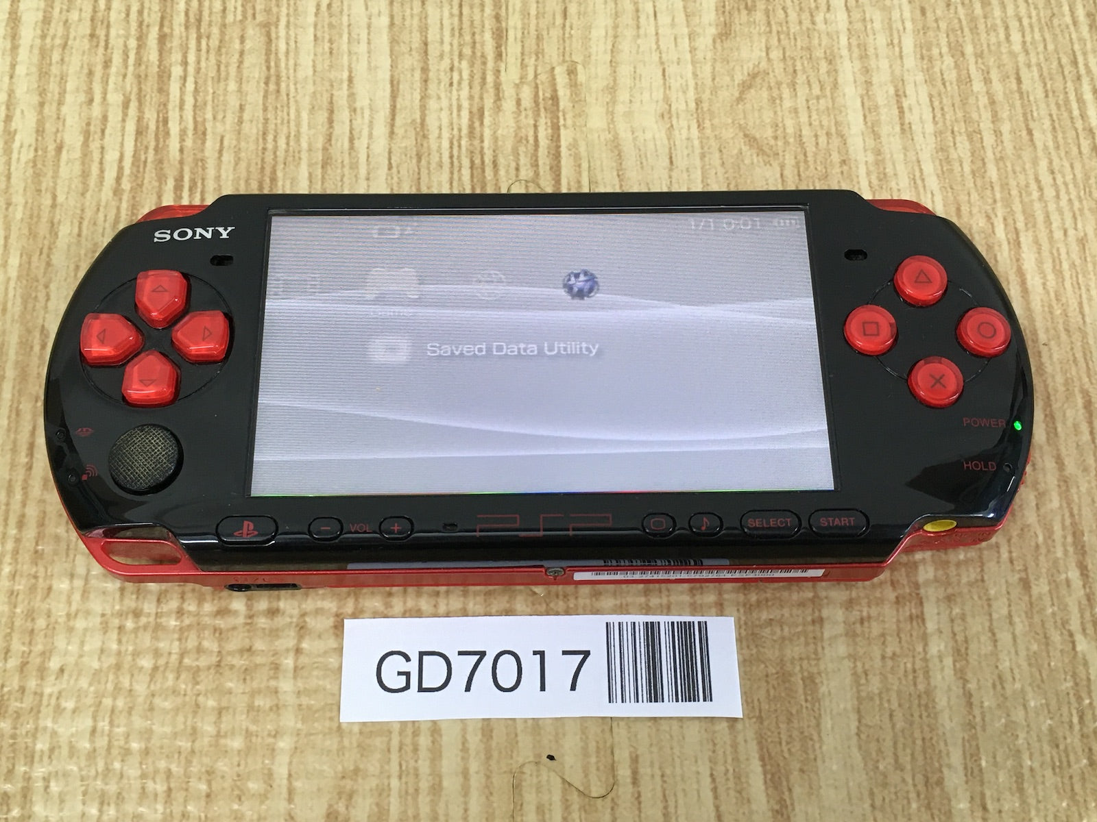 早割ex Item Read Plz GD7017 Condi PSP SONY RED & BLACK PSP-3000 Nintendo Switch