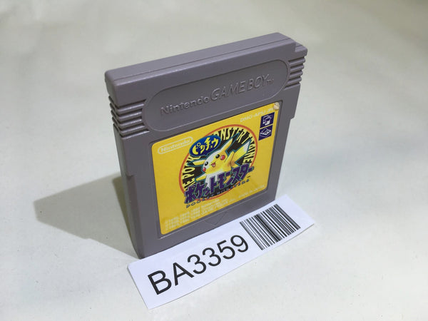 BA3359 Pokemon Pikachu Yellow GameBoy Game Boy Japan