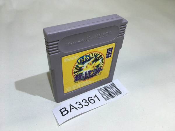 BA3361 Pokemon Pikachu Yellow GameBoy Game Boy Japan