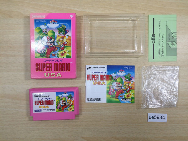 UE5934 Super Mario USA BOXED NES Famicom Japan