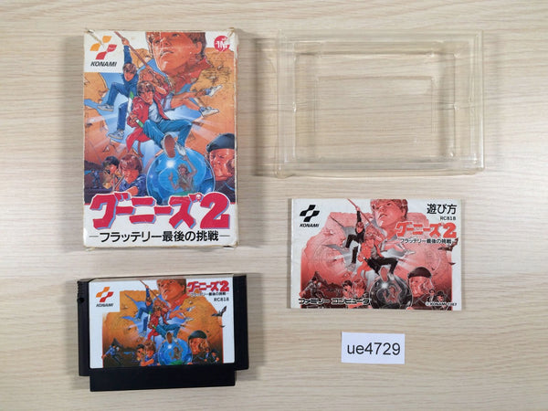 UE4729 Goonies 2 BOXED NES Famicom Japan
