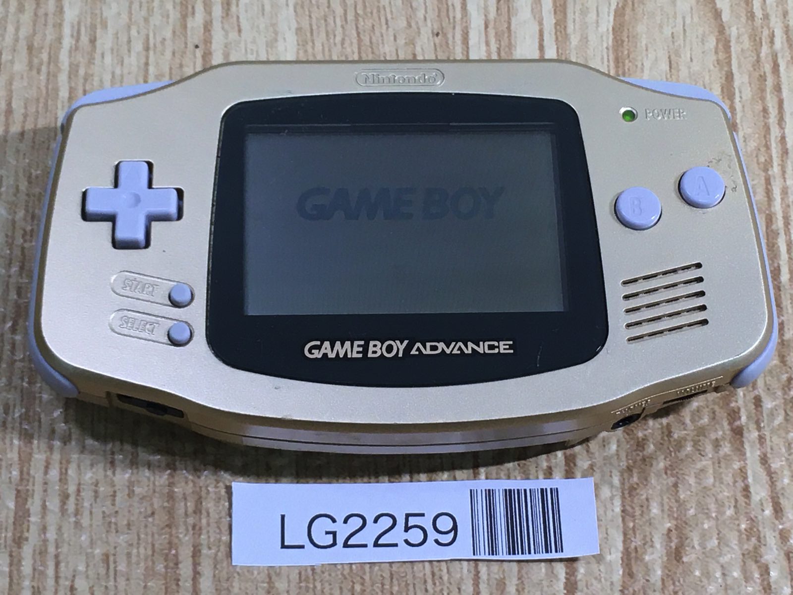 LG2259 Plz Read Item Condi GameBoy Advance Gold Game Boy