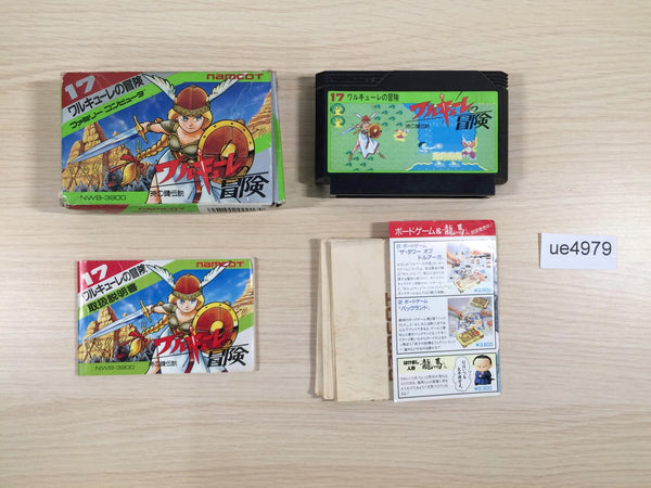UE4979 Valkyrie no Boken Toki no Kagi Densetsu BOXED NES Famicom Japan