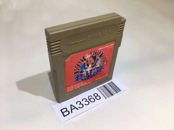 BA3368 Pokemon Red GameBoy Game Boy Japan