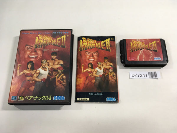 DK7241 Bare Knuckle II Shitou e no Requiem BOXED Mega Drive Genesis Japan