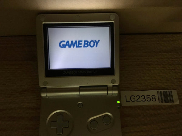 LG2358 Plz Read Item Condi GameBoy Advance SP Platinum Silver Console Japan