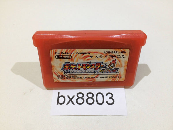bx8803 Pokemon Fire Red GameBoy Advance Japan