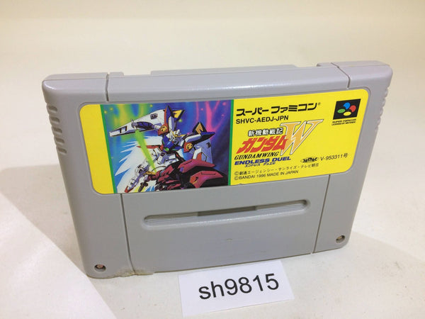 sh9815 Shin Kidou Senki Gundam W Wing Endless Duel SNES Super Famicom Japan