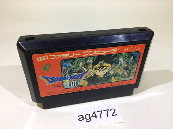ag4772 Dragon Quest III 3 NES Famicom Japan