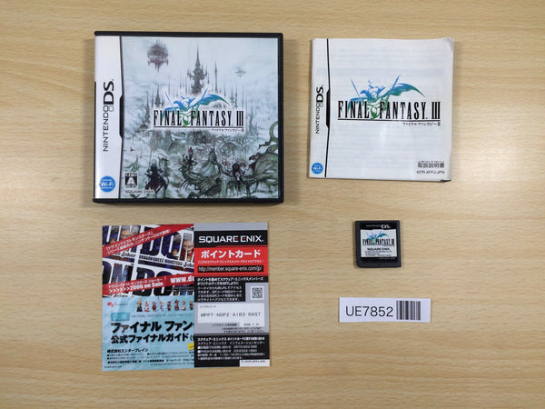 UE7852 FINAL FANTASY III BOXED Nintendo DS Japan