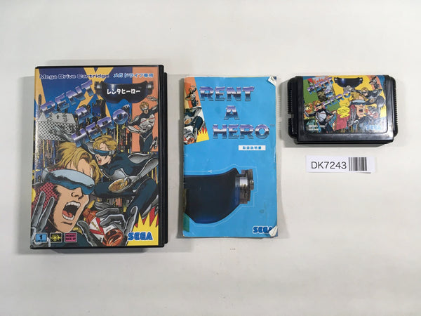 DK7243 Rent A Hero BOXED Mega Drive Genesis Japan