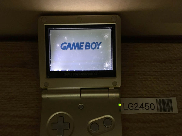 LG2450 Plz Read Item Condi GameBoy Advance SP Star Light Gold Console Japan