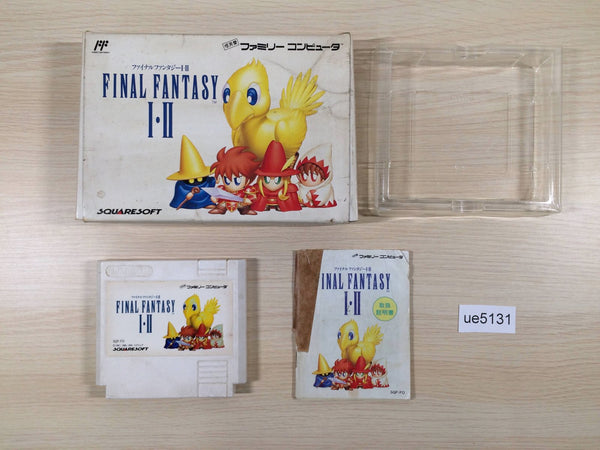 UE5131 Final Fantasy I II 1 2 BOXED NES Famicom Japan