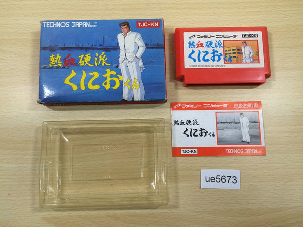UE5673 Nekketsu Kouha Kunio Kun BOXED NES Famicom Japan