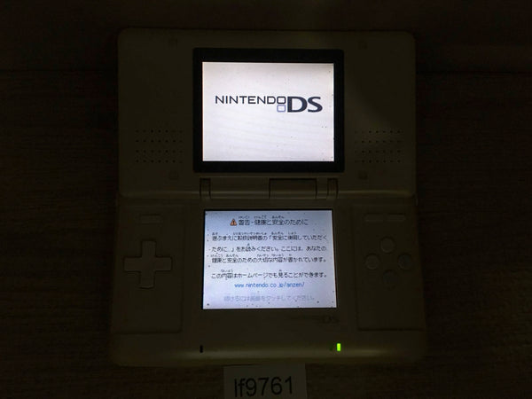 LF9761 Plz Read Item Condi Nintendo DS Pure White Console Japan