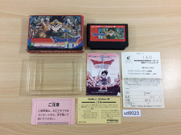 ud9023 Dragon Quest III 3 BOXED NES Famicom Japan