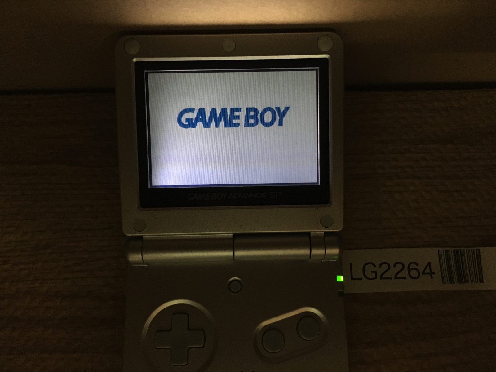 LG2264 No Battery GameBoy Advance SP Platinum Silver Game