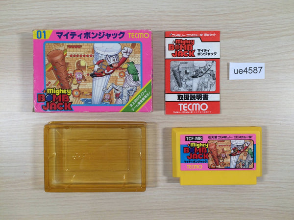 UE4587 Mighty Bomb Jack BOXED NES Famicom Japan